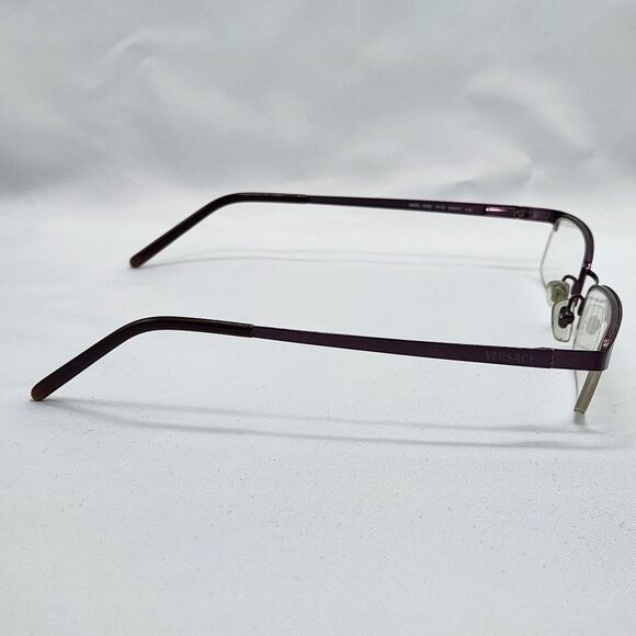 💜Vintage Versace Plum Rimless Eyeglasses & Hardshell Case - Picture 13 of 16